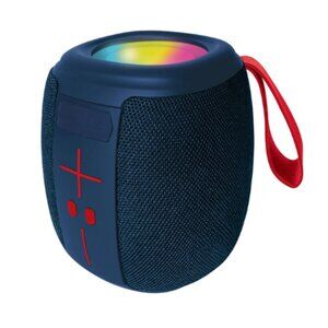 Biconic Oval Portable Bluetooth Speaker Navy for Shower, Home, Outdoor, Camping,